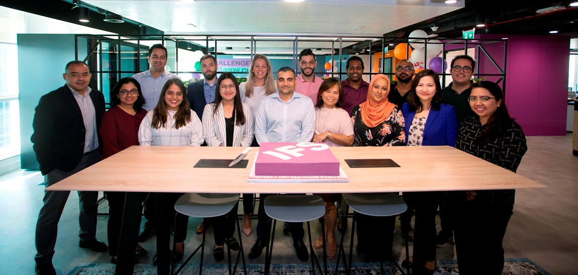 The IFS team at their new office in Dubai