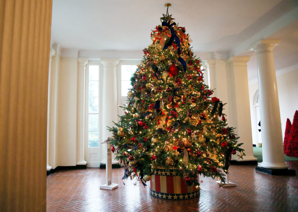 Christmas Press Preview at the White House in Washington