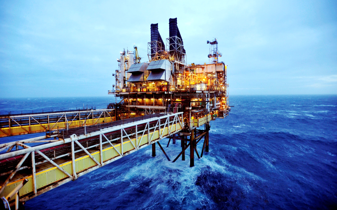 FILE PHOTO: A section of the BP Eastern Trough Area Project oil platform in the North Sea