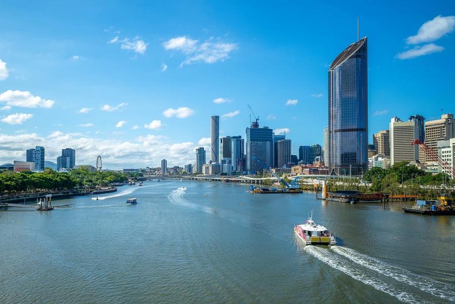 Brisbane skyline, capital of Queensland, Australia