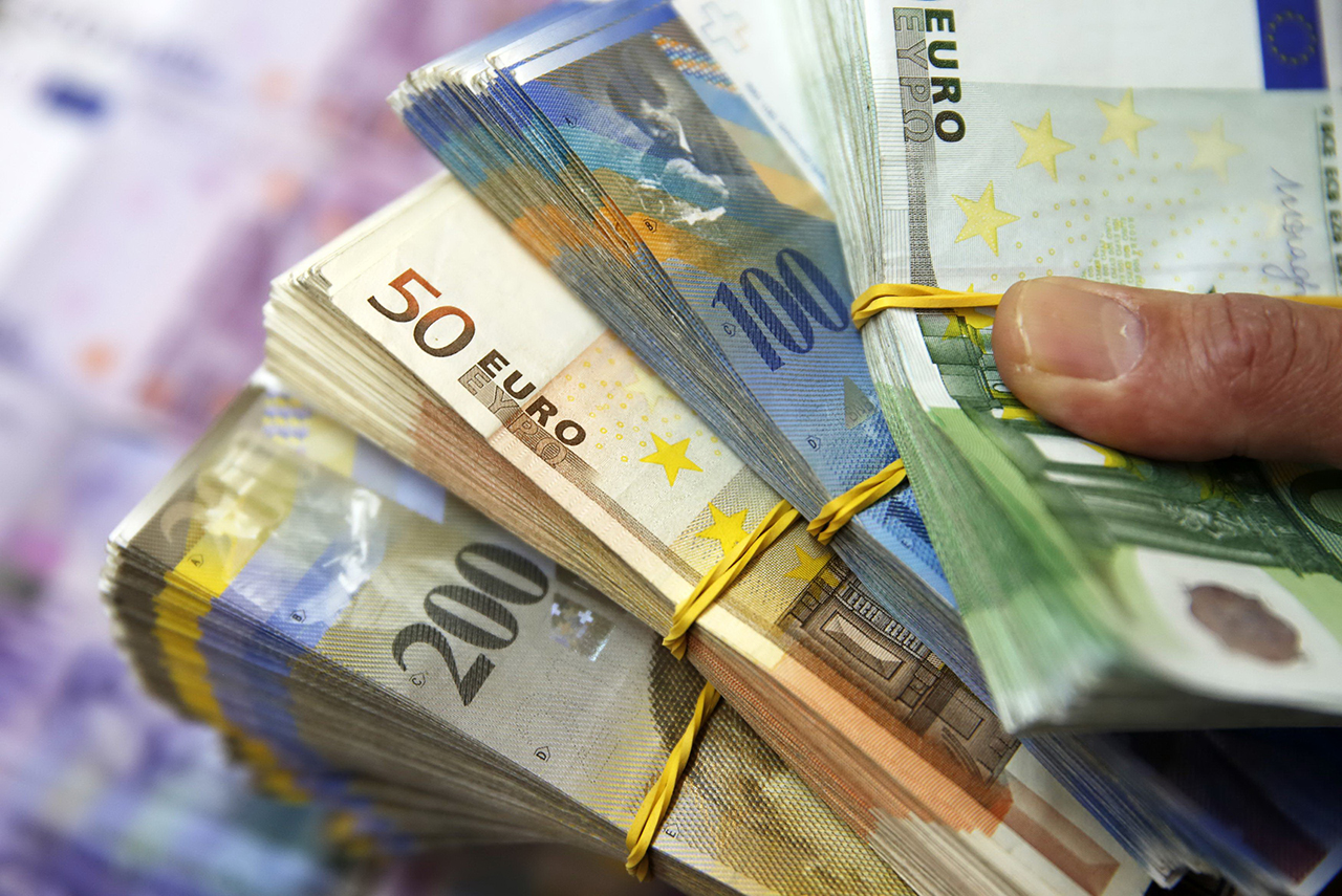 Swiss Franc and Euro banknotes taken in central Bosnian town of Zenica