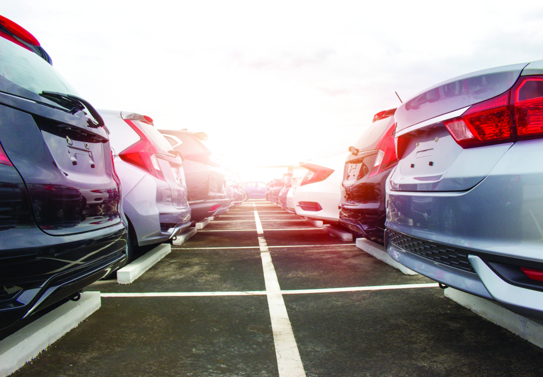 A,Row,Of,New,Cars,Parked,At,A,Car,Dealership