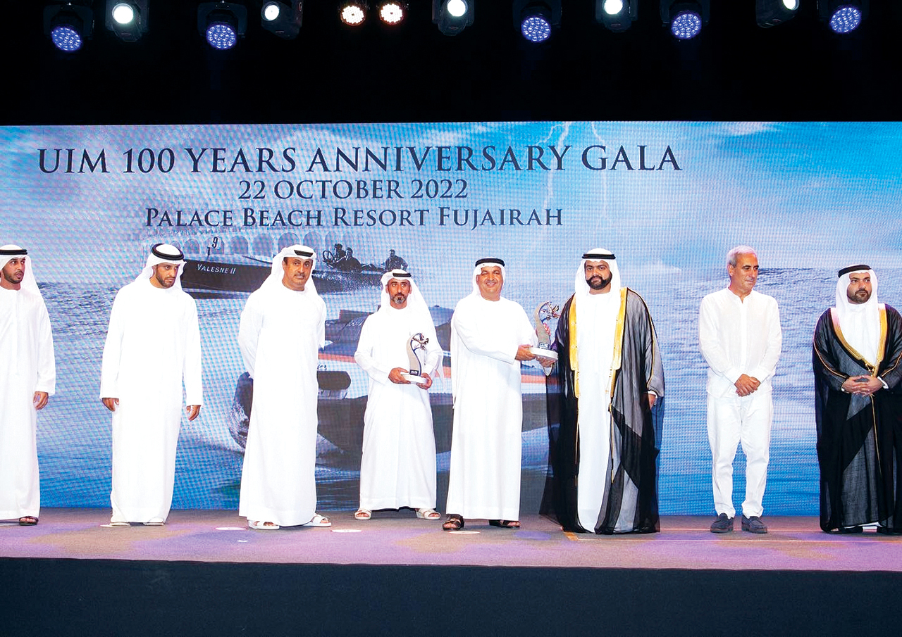 محمد الشرقي يشهد حفل مئوية الاتحاد الدولي للرياضات البحرية ويشيد بنتائج اجتماع جمعيته العمومية بالفجيرة .