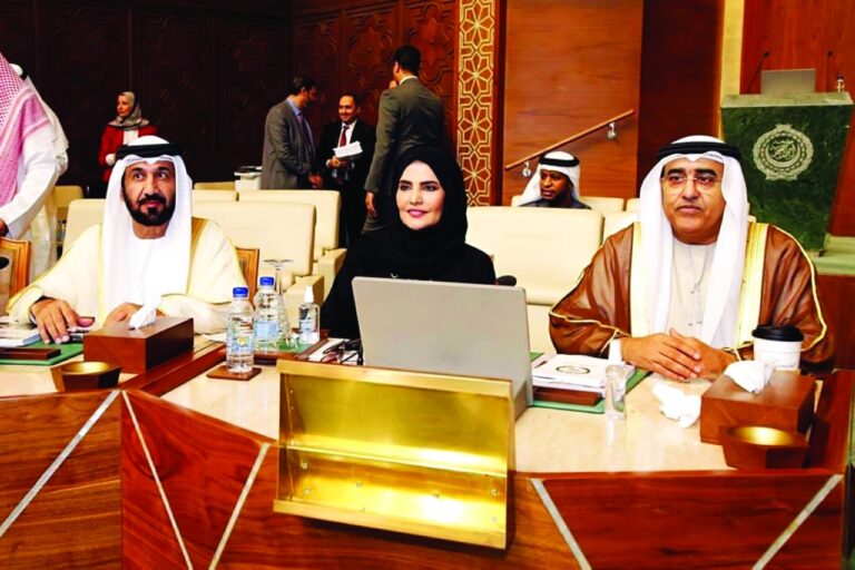 وفد الشعبة البرلمانية الإماراتية يشارك في الجلسة الثانية للبرلمان العربي في القاهرة.