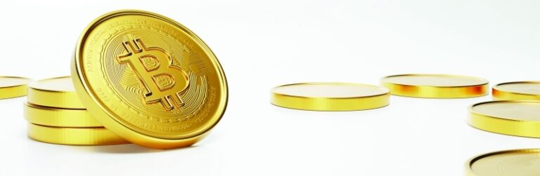 Bitcoin,Coins,With,'bitcoin,Digital,Decentralized,Peer,To,Peer',Text