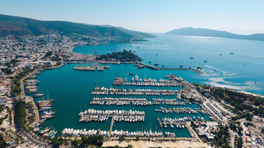 Amazing Bodrum view from the sky.