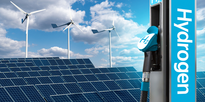 Hydrogen,Gas,Station,With,Wind,Turbines,And,Solar,Panels,In