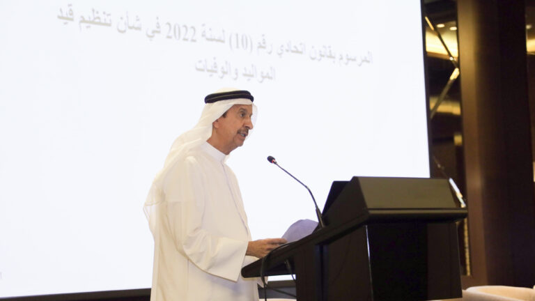 سعادة الدكتور حسين الرند خلال الورشة