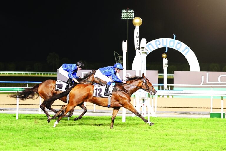 السباق الخامس لكرنفال كأس دبي العالمي مضمار ميدان،February 03, 2023.تصوير غلام كاركر