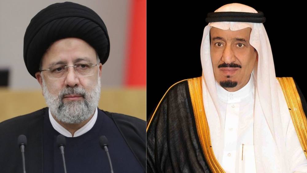 الملك سلمان والرئيس الإيراني