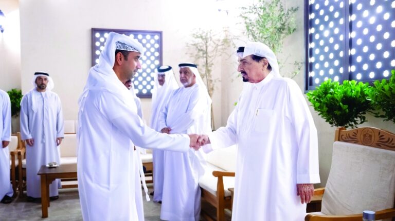 حاكم عجمان يواصل استقبال جموع المهنئين بشهر رمضان المبارك