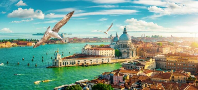 Panoramic,Aerial,View,Of,Venice,From,San,Marco,Campanile