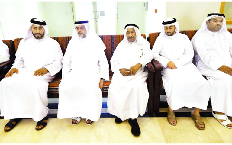 ولي عهد الشارقة يعزي في وفاة حرم جمعة ابراهيم السويدي بالشارقة
