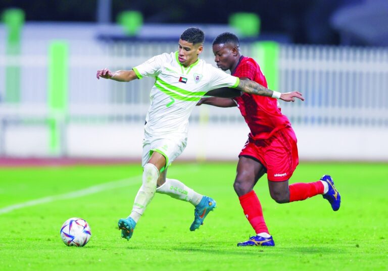 مباراة فريق نادي دبا الحصن و مصفوت لـ كرة القدم دوري الدرجة الأولى - 2023 م