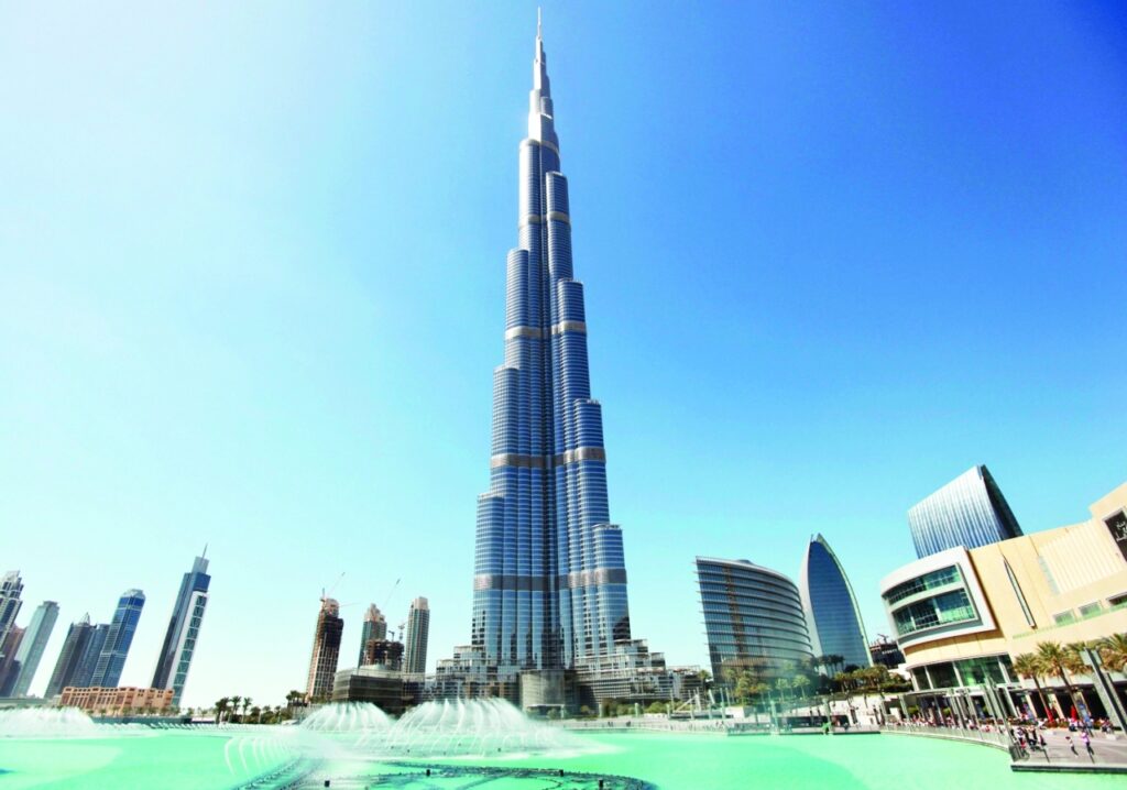 Image: The Burj Khalifa, the world's tallest tower at a height of 828 metres (2,717 feet), looms over Dubai.