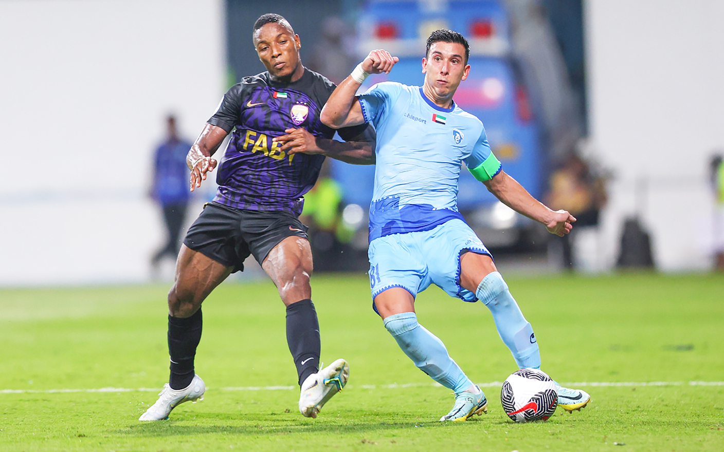 Alain vs Hatta playing at hatta stadium , photos by zeeshan ahmed 26 AUG 2023