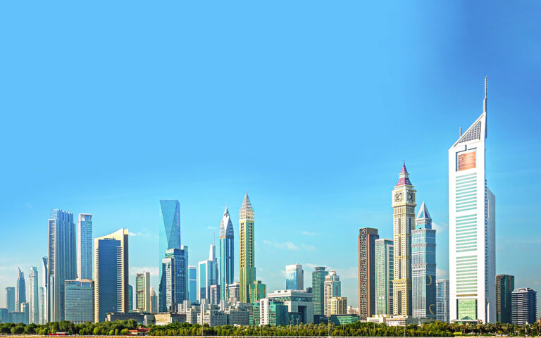 Dubai,-,Amazing,City,Center,Skyline,With,Luxury,Skyscrapers,And