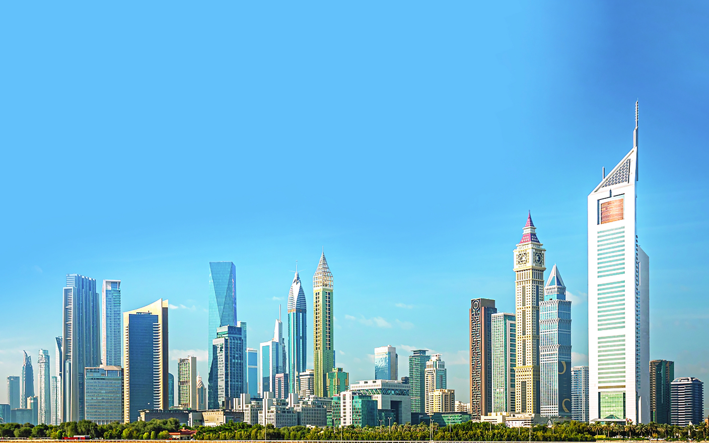 Dubai,-,Amazing,City,Center,Skyline,With,Luxury,Skyscrapers,And