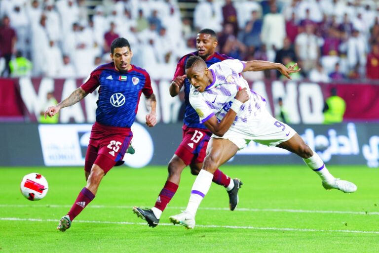 مباراة فريق نادي الوحدة و العين لـ كرة القدم دوري أدنوك لـ المحترفين - أبوظبي 2023 م