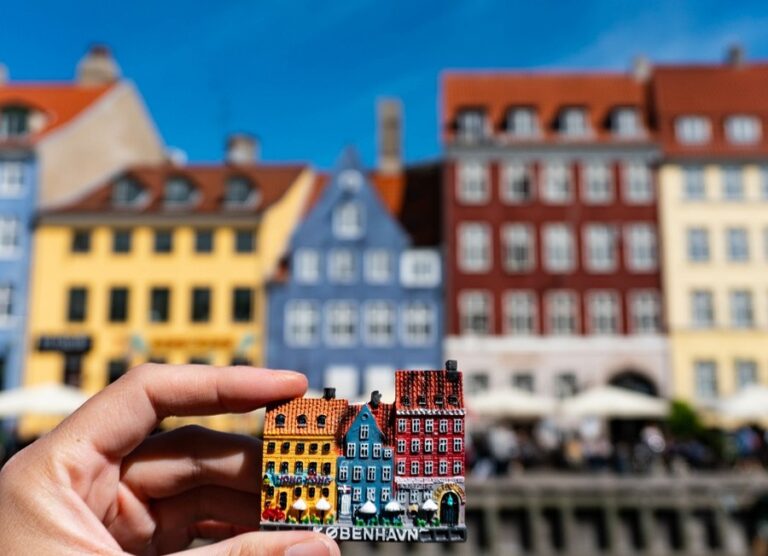 Magnet fokus in Nyhavn Kopenhagen