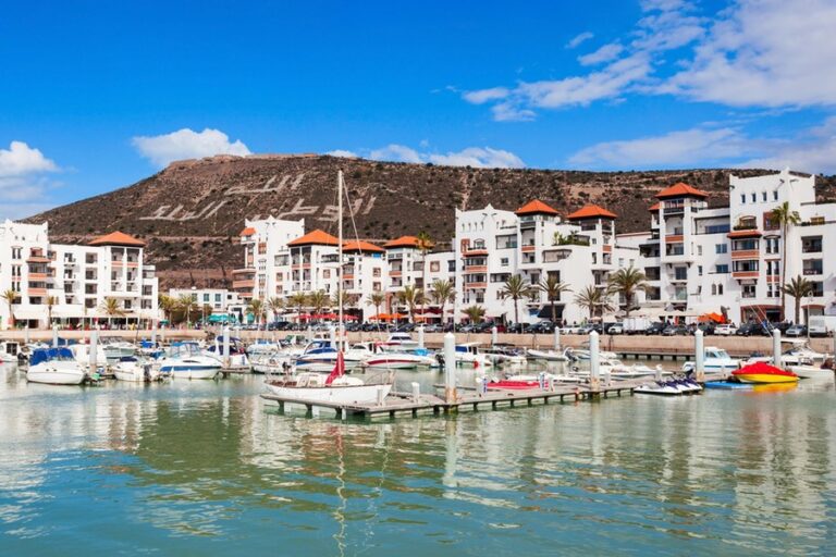 Boats,At,The,Marina,Harbour,In,Agadir.,Agadir,Is,A