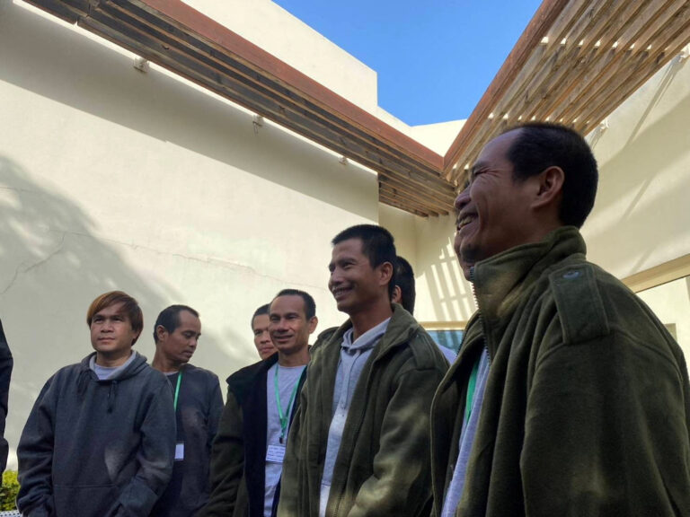 Ambassador of Thailand in Israel Pannabha Chandraramya meets with thirteen Thai citizens who were released from the Gaza Strip, at Shamir Medical Center in Be'er Ya'akov