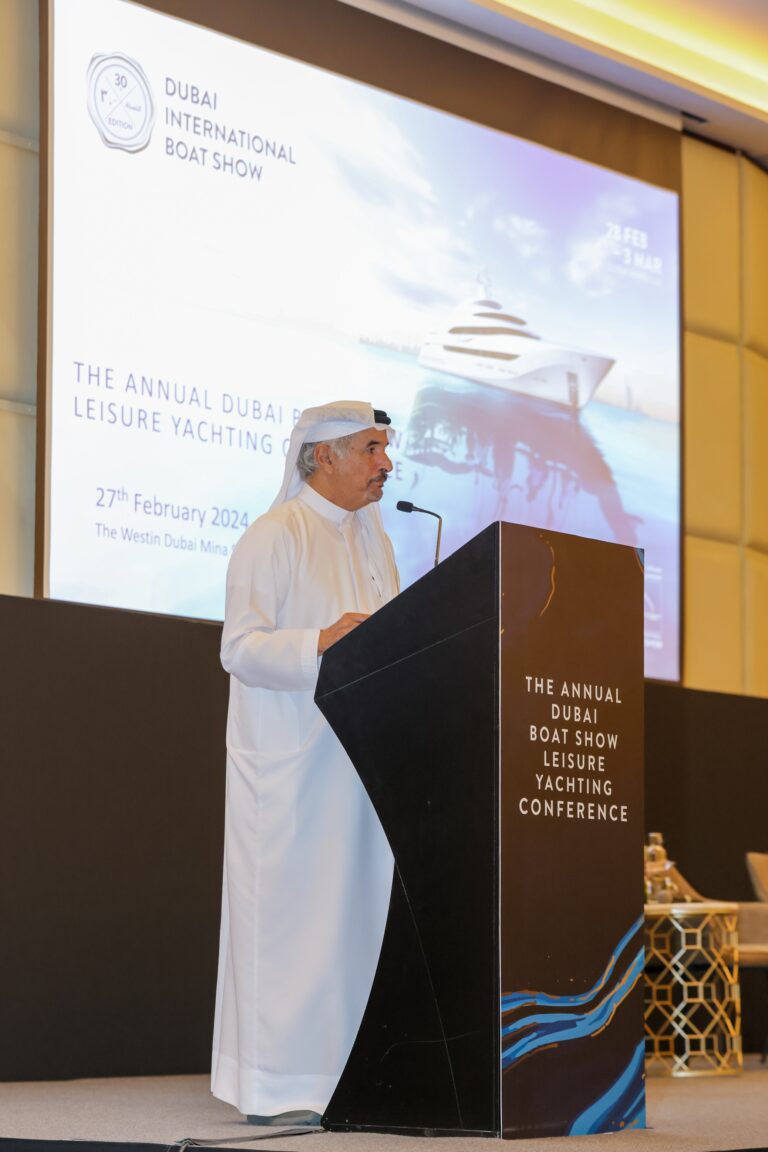 His Excellency Saeed Mohammed Hareb, Secretary General of Dubai Sports Council, and Senior Advisor to the Dubai Boat Show