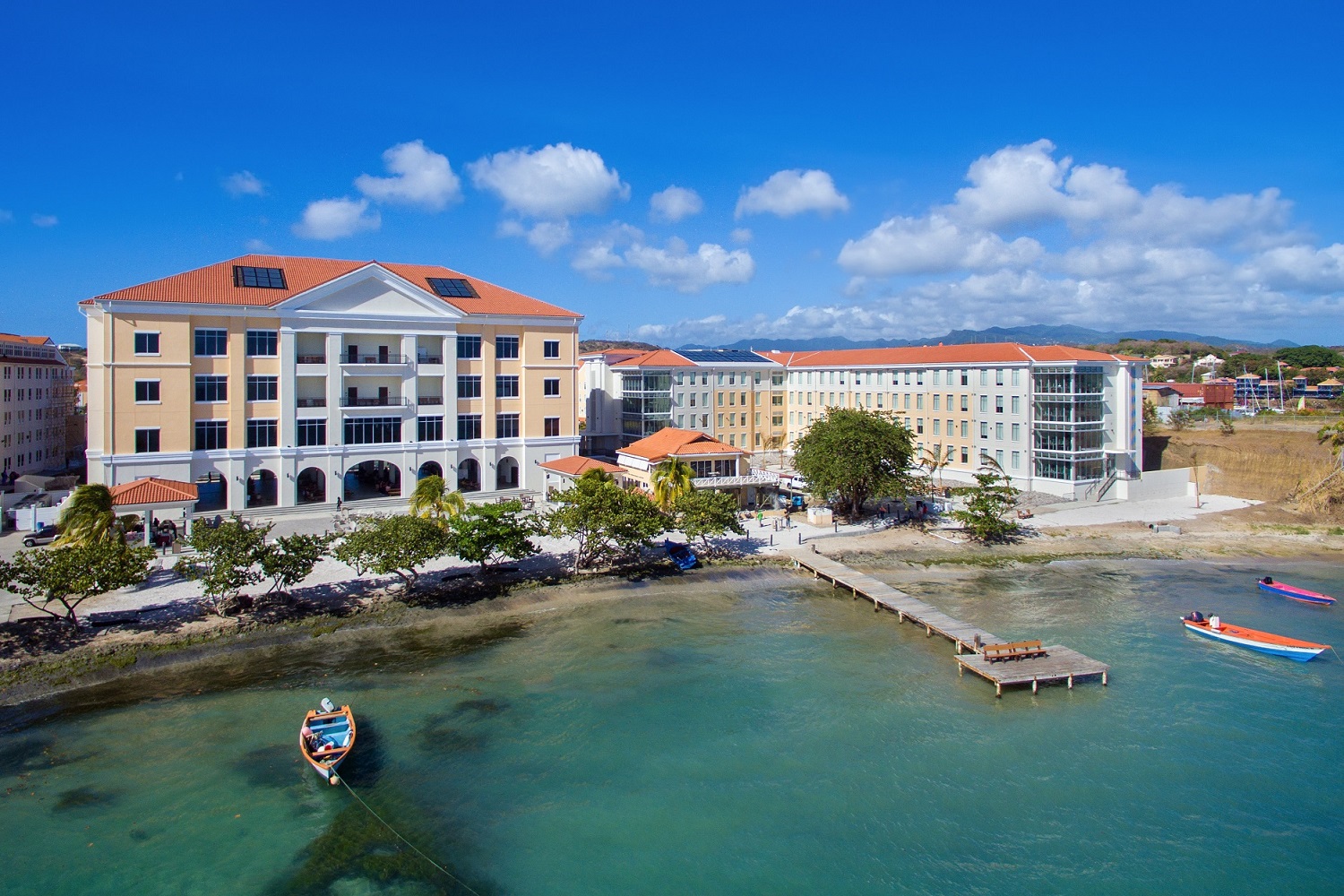 SGU Grenada campus view from the seaside (1)