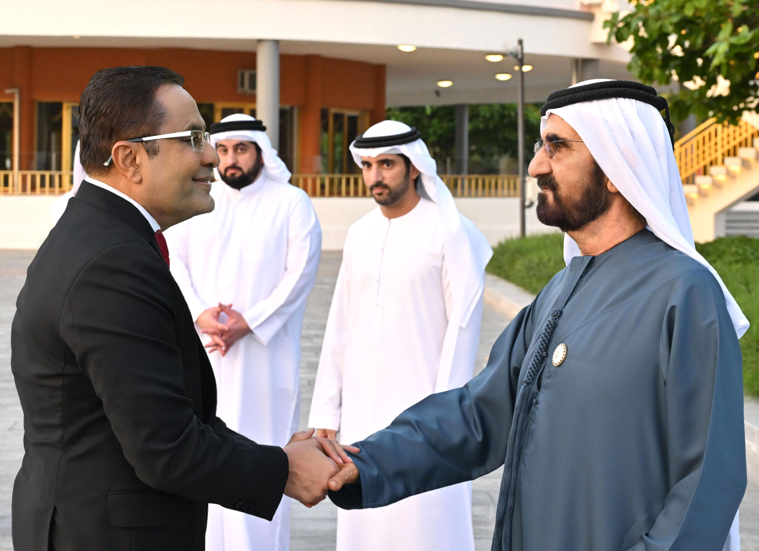 Rizwan Sajan with His Highness Sheikh Mohammed bin Rashid Al Maktoum