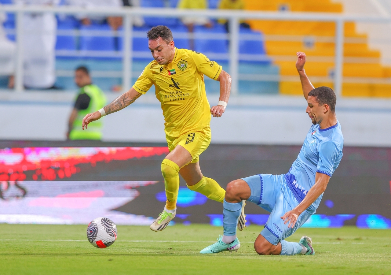 مباراة فريق نادي حتا و الوصل لـ كرة القدم دوري أدنوك لـ المحترفين - حتا 2023