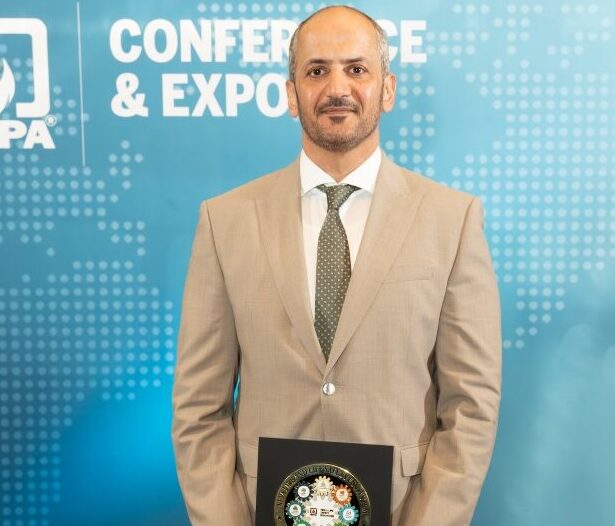 Major General Jamal Bin Adeith Almehairi, Assistant Director General of Dubai Civil Defense accepted the award from NFPA on behalf of Dubai Civil Defense