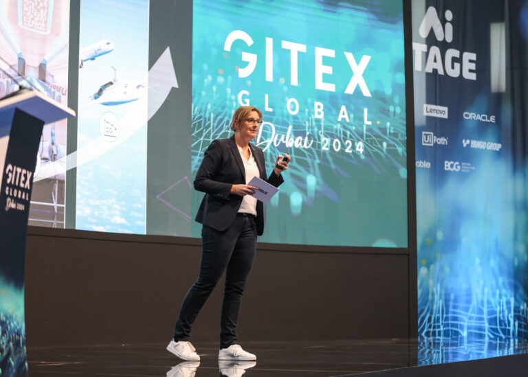 Isabell Gradert, Vice President of Central Research & Technology, Airbus, Germany, at GITEX GLOBAL 2024