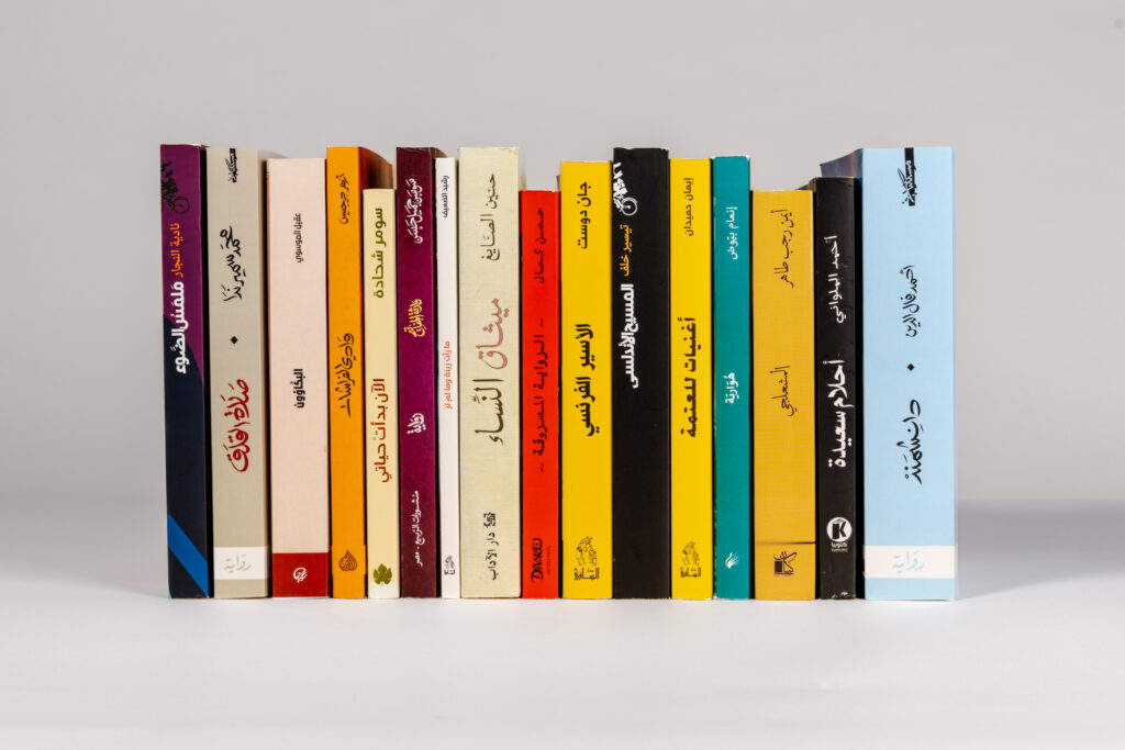 International Prize for Arabic Fiction 2025 - Longlist book stack ©️ George Whale