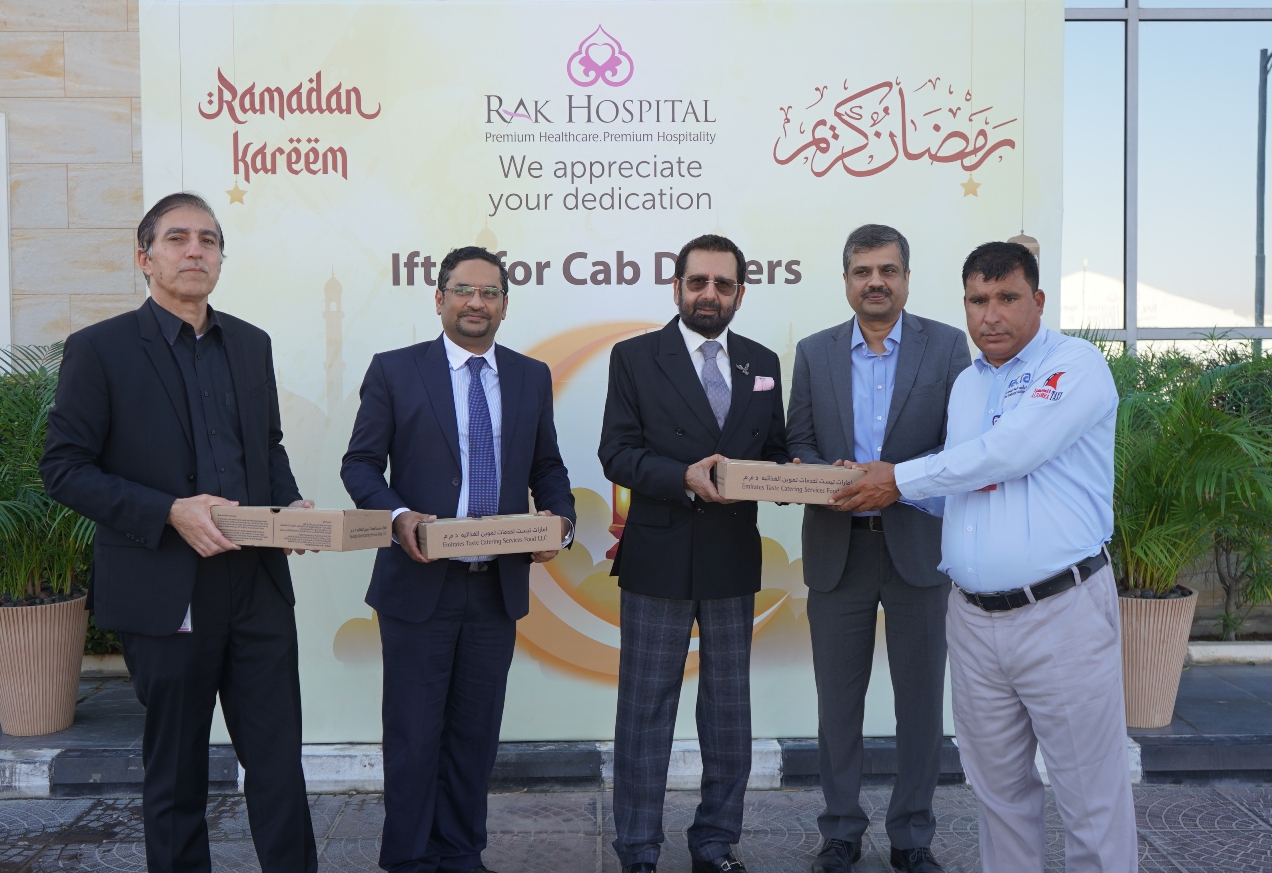 RAK Hospital Iftar Boxes distribution to RAK Taxi drivers
