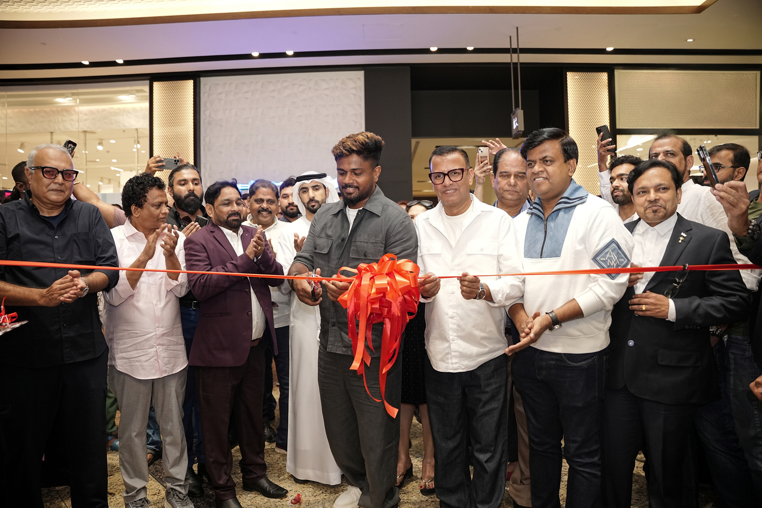 Image - Sanju Samson inaugurates Tokyo Talkies & Highlander in Sharjah (1)