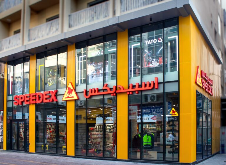 Outside view of the Speedex Tools store at the Deira Souq