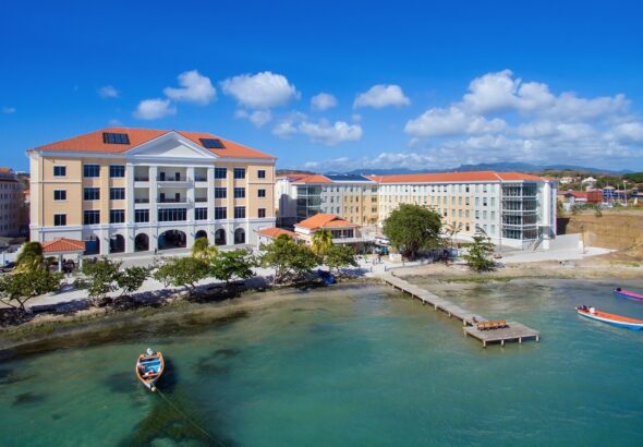 SGU Grenada campus view from the seaside