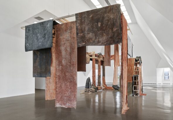 Installation view, Dala Nasser, Adonis River, 2023, Renaissance Society, Chicago. Courtesy of the artist, Renaissance Society and Commonwealth and Council. Photo by Bob (2)